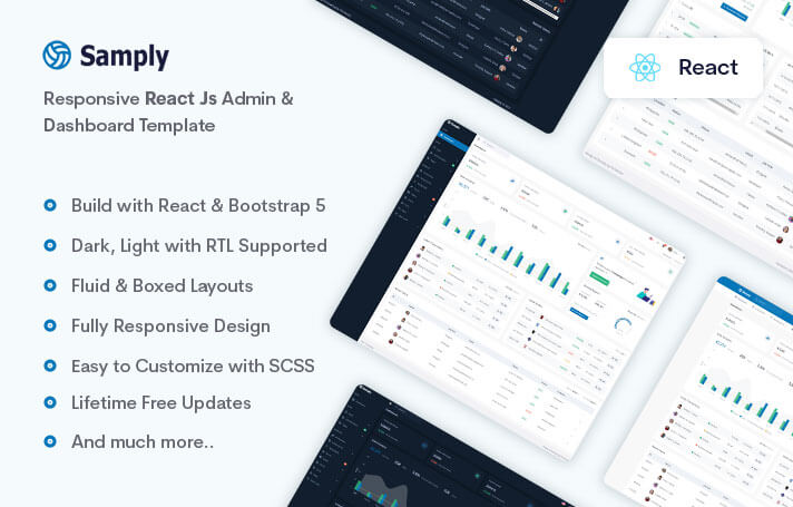 Samply - React Admin & Dashboard Template