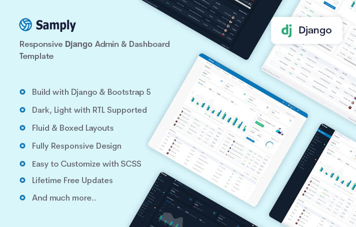 Samply - Django Admin & Dashboard Template