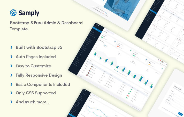 Samply - Free Admin & Dashboard Template