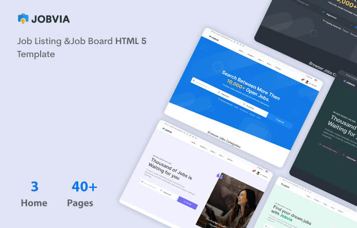 Jobvia - Job Listing & Job Board Template