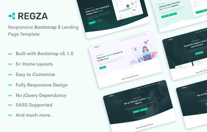 Regza - Landing Page Template