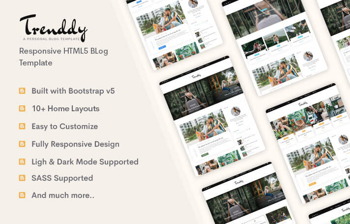 Trenddy - HTML5 Blog Template